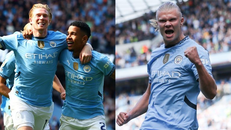 Man City player ratings vs Ipswich Town: Hat-trick hero Erling Haaland feasts as Kevin De Bruyne and Savinho run riot in cruise for the champions