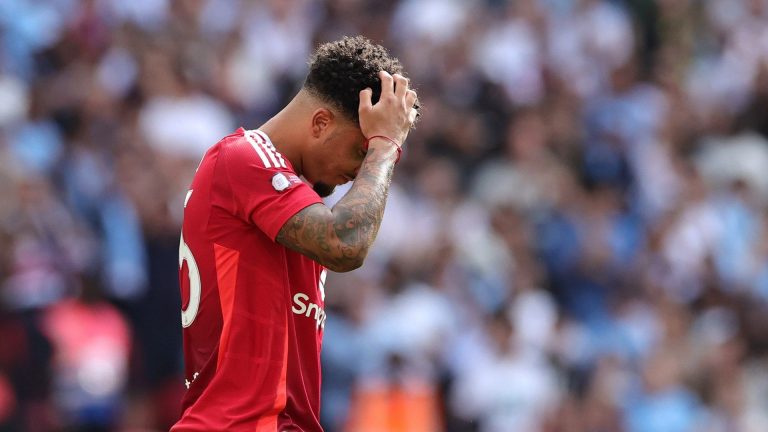 'No doubts!' – Erik ten Hag insists Jadon Sancho will keep taking penalties for Man Utd despite Community Shield miss at Wembley against Man City