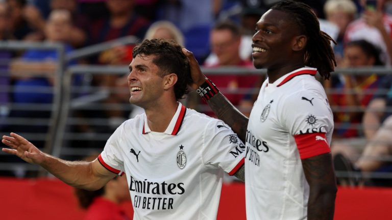 Paulo Fonesca insists Christian Pulisic 'can play anywhere in attack' as AC Milan boss lauds 'very intelligent' USMNT star after dazzling display against Barcelona