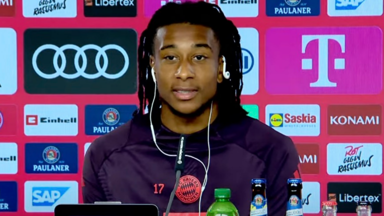 VIDEO: 'Bro is never beating the allegations' – Michael Olise goes viral for 'giving up' during Bayern Munich unveiling as ex-Crystal Palace star delivers another hilarious interview