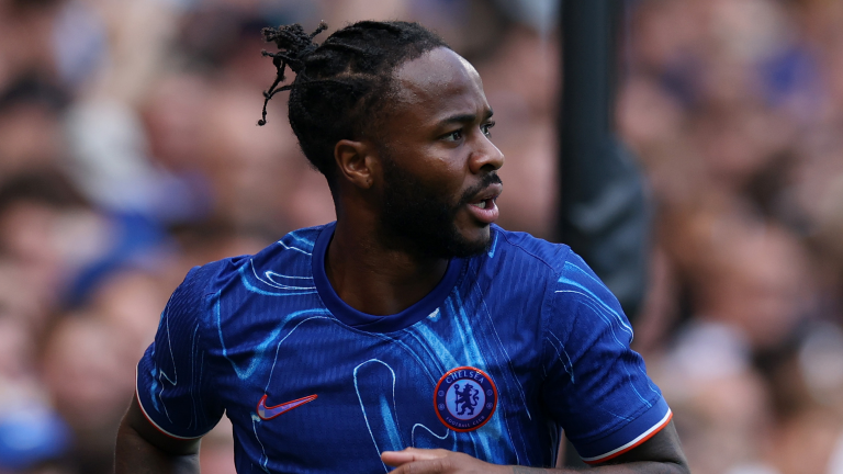 Exiled Raheem Sterling stripped of Chelsea squad number as he seeks transfer – but No.7 shirt hasn't been handed to new signing Joao Felix