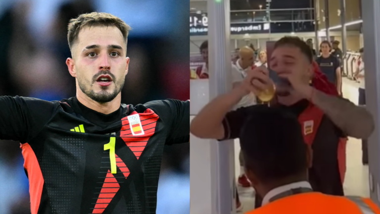 Spain hero pranks airport security with Olympic gold medal as champions return after intense extra-time win against France