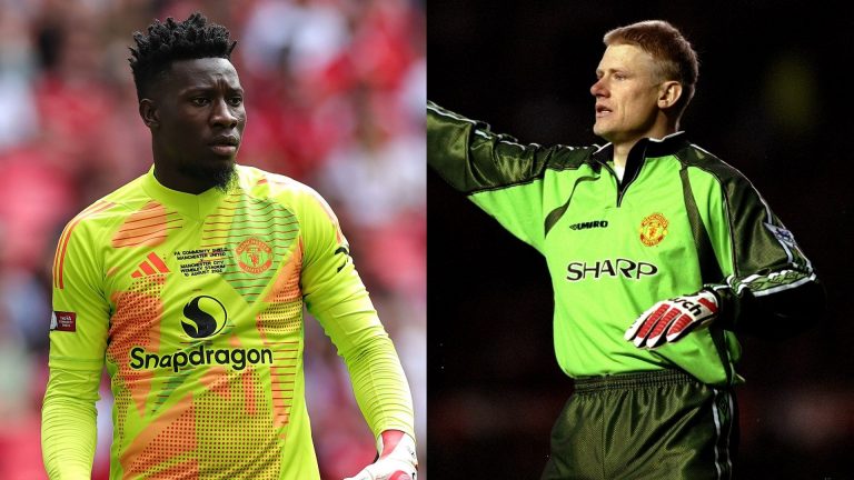 Andre Onana warned over 'cruel reality' of playing for Man Utd as club legend Peter Schmeichel explains two reasons why £47m goalkeeper was 'unlucky' during difficult debut season