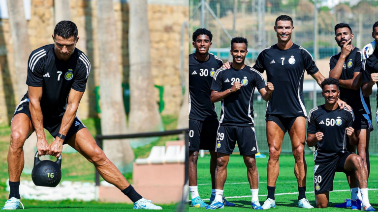 Cristiano Ronaldo is 'ready to go' as Al-Nassr star posts sharp training photos ahead of new Saudi Pro League season