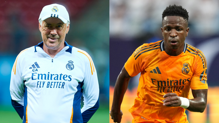 Carlo Ancelotti responds to Saudi Arabia transfer interest in Vinicius Junior as Real Madrid boss makes 'no princes or kings' declaration ahead of Kylian Mbappe's debut