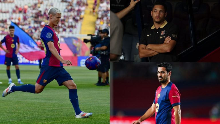 Dani Olmo's move to Barcelona is already turning into a huge mess as Ilkay Gundogan and Vitor Roque departures are STILL not enough for Blaugrana to register £51m signing