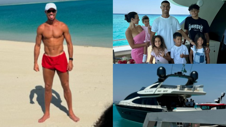 VIDEO: Cristiano Ronaldo's partner Georgina Rodriguez shares behind-the-scenes footage as CR7 shows his funny side & suffers nose bleed on Monaco super yacht