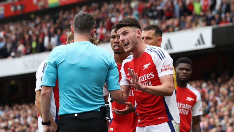 Declan Rice 'fully accepts' bizarre red card as Arsenal midfielder admits to 'sense of guilt' after draw with Brighton