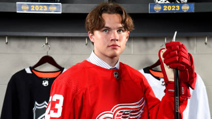 Sandin-Pellikka in 'real good developmental place' for Red Wings