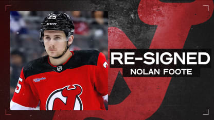 Devils Re-Sign Forward Nolan Foote | RELEASE