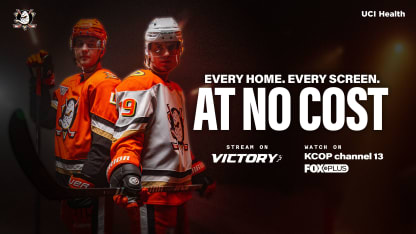 Ducks Announce Partnerships with Victory+, KCOP Channel 13 to Televise All Regional Games for Free