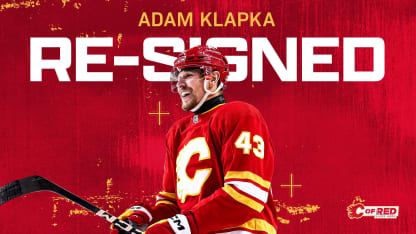 Flames Re-Sign Adam Klapka