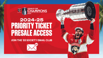 Florida Panthers Single Game Tickets Available Thursday, Aug. 8 at 10 AM ET