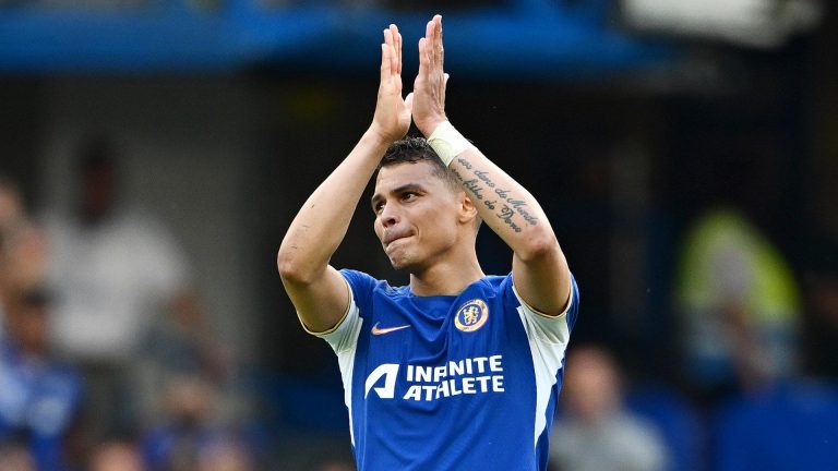 'Always a pleasure' – Chelsea icon Thiago Silva all smiles as he returns to Blues' training ground following summer exit