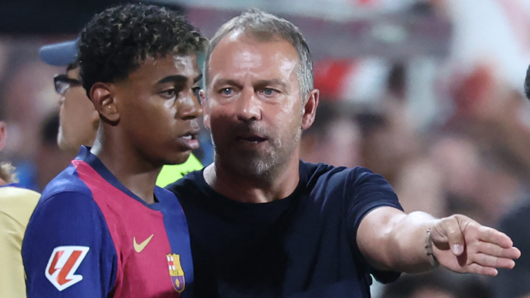 Lamine Yamal given strong advice on how to become one of the greats by Barcelona coach Hansi Flick amid Lionel Messi comparisons