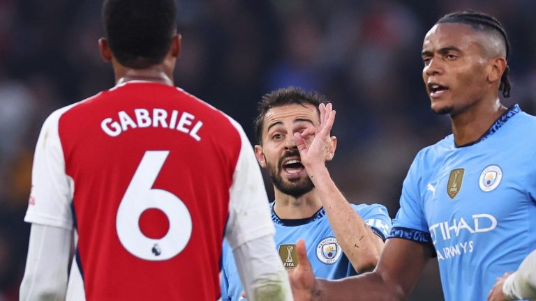 Bernardo Silva mocks Arsenal trophy record & slams Mikel Arteta's tactics in scathing attack as Man City star also questions referee Michael Oliver's integrity after dramatic Etihad draw