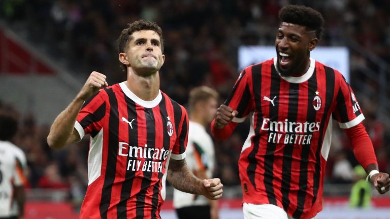 USMNT's Christian Pulisic scores second Serie A goal of the season as AC Milan cruises to 4-0 win over Gianluca Busio's Venezia