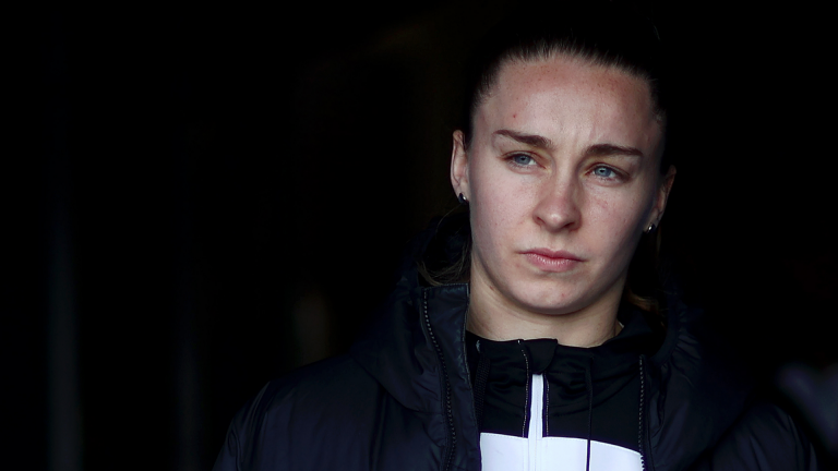 Blow for Chelsea! Niamh Charles leaves pitch in tears after suffering serious arm injury in Blues' WSL warm-up against Feyenoord