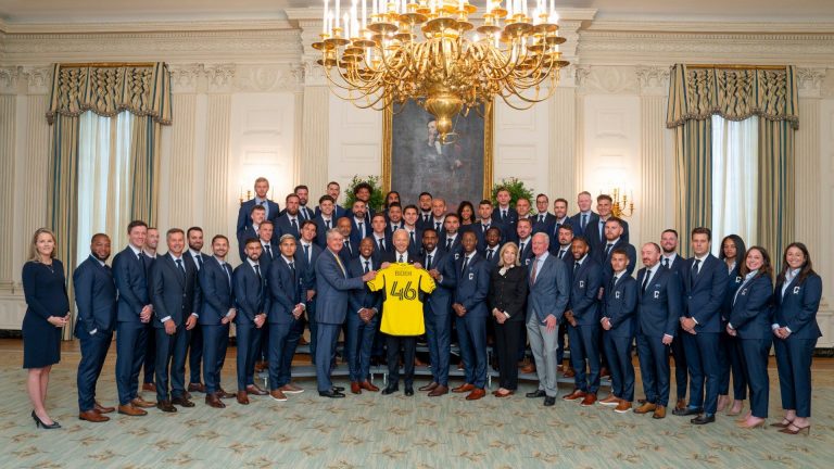 2023 MLS Champions Columbus Crew visit White House in honor of cup win