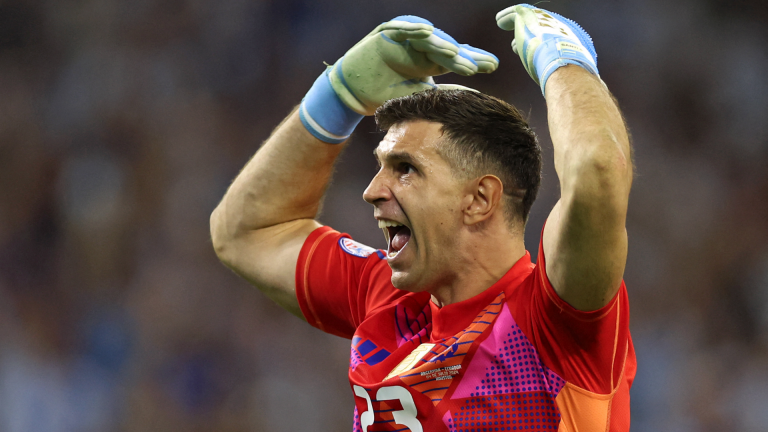 VIDEO: Argentina No.1 Emi Martinez slaps camera away in angry outburst after being whistled throughout shock World Cup qualifying defeat to Colombia