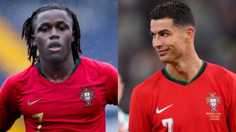 Cristiano Ronaldo claims Portugal wonderkid Geovany Quenda was 'embarrassed' to meet him as he plays down 'father' role in Roberto Martinez's squad