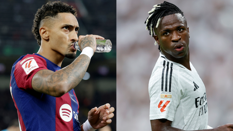 Barcelona star Raphinha praises 'spectacular' Vinicius Jr but admits Real Madrid & Brazil forward does 'unnecessary' things during games