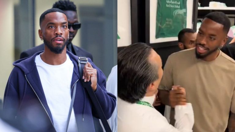 VIDEO: Ivan Toney nods along awkwardly to cringe-worthy chant from Al-Ahli fans as England striker visits Saudi club shop following £40m transfer from Brentford