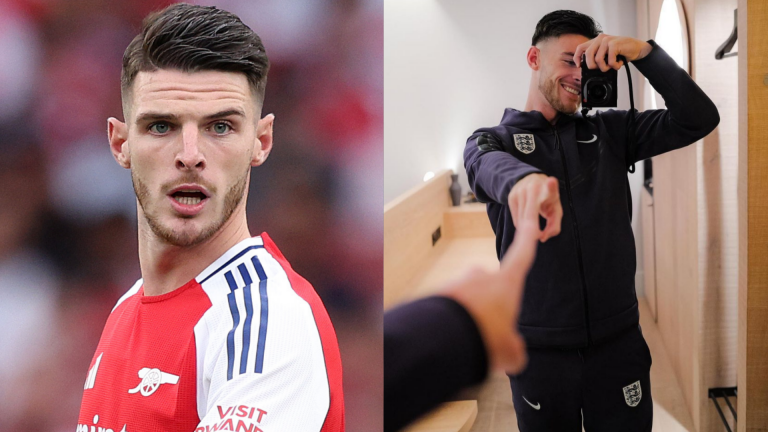 Declan Rice has a new career! Arsenal star launches surprise venture with England team-mates Harry Kane and Trent Alexander-Arnold already snapped up