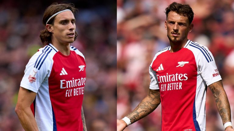 Arsenal 'forced' into dropping Ben White for first time in over TWO years as Mikel Arteta explains shock call to start Riccardo Calafiori in crucial Man City clash