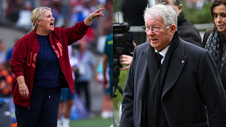 Emma Hayes reveals Sir Alex Ferguson was 'the first text' she received after guiding USWNT to Olympic gold medal as coach says she sees 'so much' of herself in legendary ex-Man Utd boss