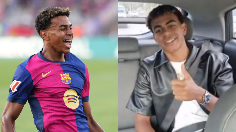 VIDEO: Barcelona star Lamine Yamal sends young fans absolutely wild after recording special message during taxi ride