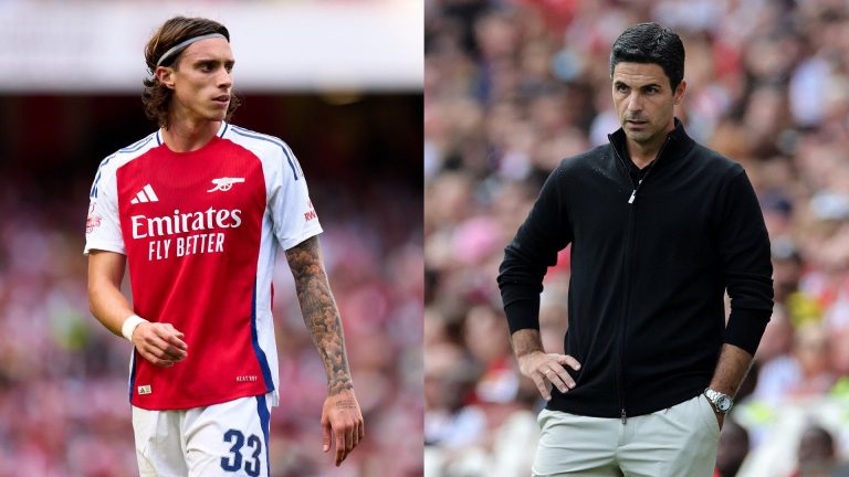 Arsenal boss Mikel Arteta provides update on concerning Riccardo Calafiori knee injury that left defender 'emotional' ahead of PSG Champions League showdown