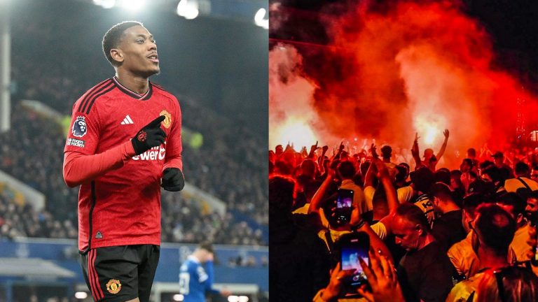 VIDEO: Anthony Martial receives hero's welcome from thousands of fans after Man Utd star lands in Greece and completes AEK Athens move