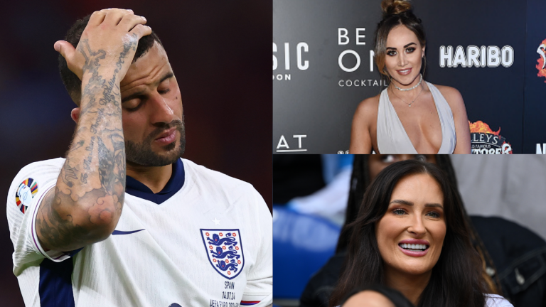 Back home but children ban? Kyle Walker rumours addressed as Man City defender returns to family dwelling amid reports of being prevented from seeing kids fathered with ex-mistress Lauryn Goodman