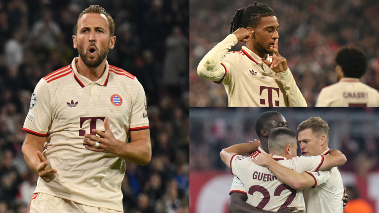 Bayern run riot! Harry Kane hits four and Michael Olise nets double as Vincent Kompany's side crush Dinamo Zagreb in Champions League opener