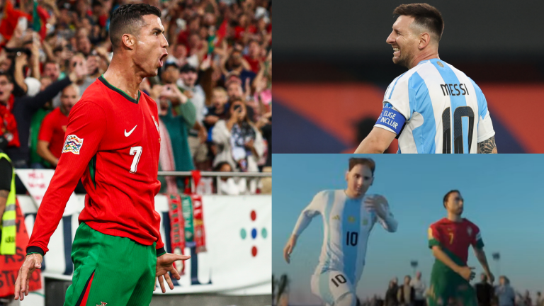 VIDEO: Who wins Cristiano Ronaldo vs Lionel Messi 100m race? Simulation sees Al-Nassr & Inter Miami GOATs put speed to the test