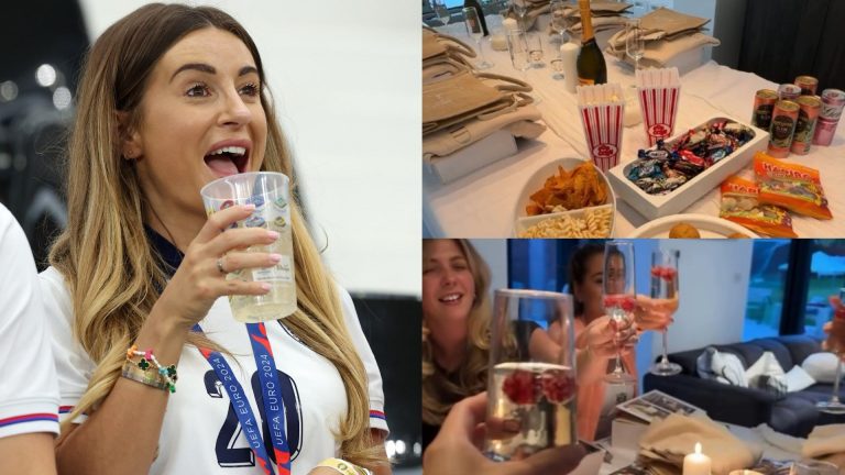 VIDEO: Champagne, Haribo & personalised gift boxes! Dani Dyer enjoys glamorous pre-wedding bridal shower as fiance Jarrod Bowen captains West Ham to dramatic point in Premier League derby date