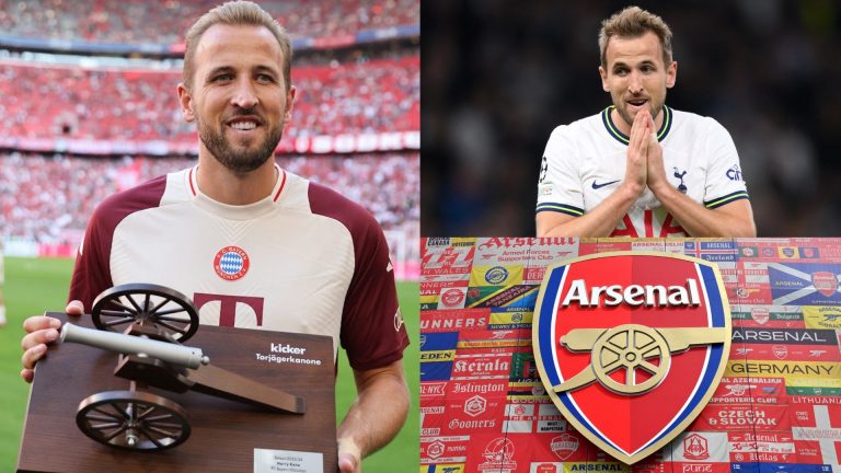 'Once a Gunner always a Gunner' – Spurs savaged on social media after Harry Kane presented with Bundesliga top-scorer award at Bayern Munich baring striking resemblance to Arsenal badge