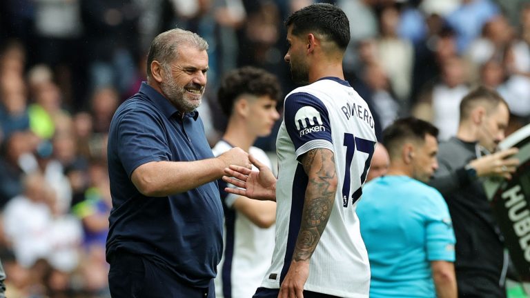 Tottenham boss Ange Postecoglou responds to claims Cristian Romero suffered with 'tiredness' in Arsenal loss after being forced to return from international duty on commercial flight