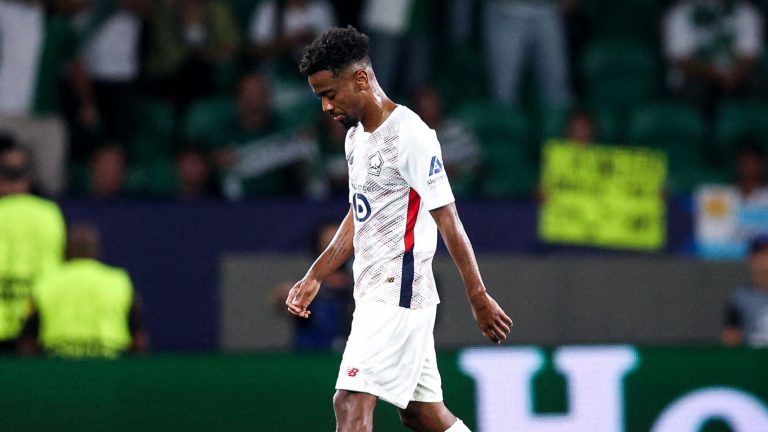 England star Angel Gomes picks up unwanted record after being sent off after just 40 minutes for Lille in Champions League against Sporting