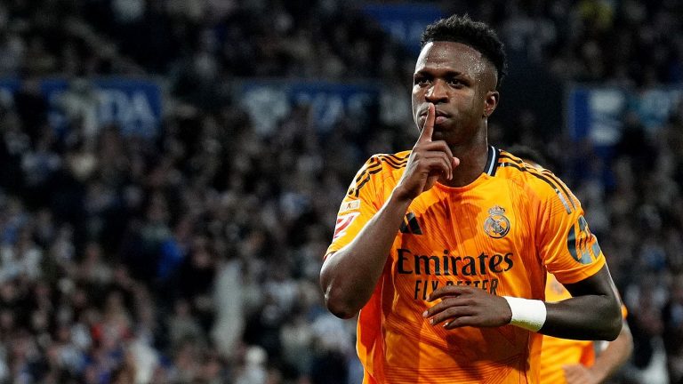 ‘Doing himself a lot of harm’ – Vinicius Jr goal celebration slammed by Real Madrid legend as Brazilian forward warned his own fans are ‘upset with behaviour’