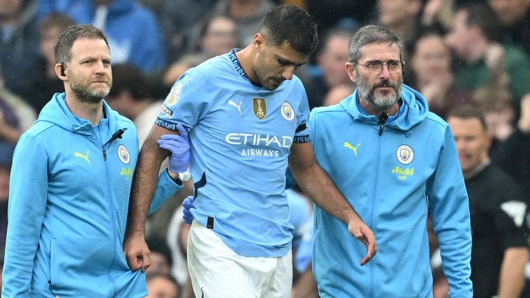 Pep Guardiola worried about 'strong' Rodri as Man City boss reacts to huge injury blow in thrilling draw with Arsenal