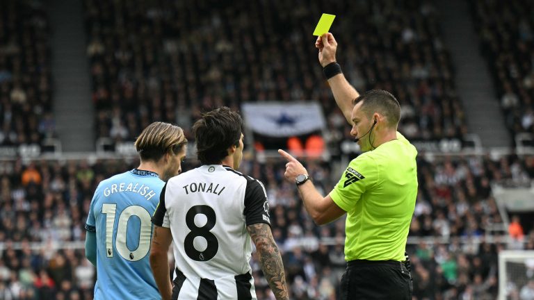 'They dared to complain about the dark arts' – Arsenal fans all say the same thing as Man City star Jack Grealish escapes red card despite swinging elbow at Newcastle's Sandro Tonali