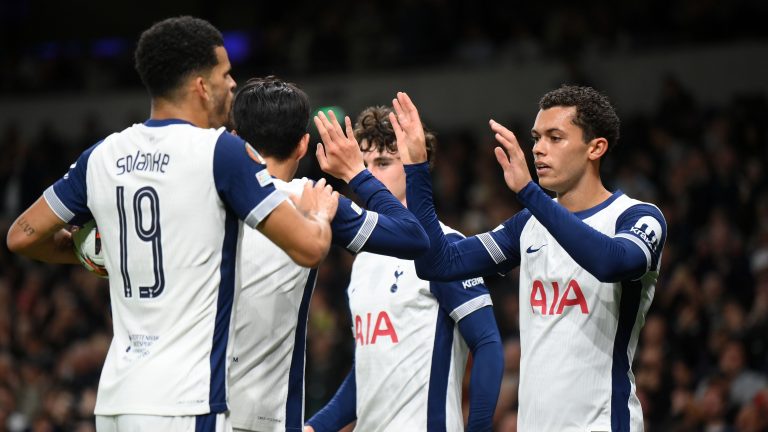 Ten-man Tottenham made to sweat! Spurs eventually overwhelm plucky Qarabag in Europa League opener after Radu Dragusin's seventh-minute red card