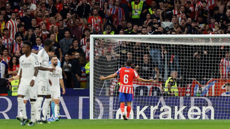 Madrid derby suspended as Atletico fans throw objects onto pitch after Real score opening goal – with Diego Simeone & Koke pleading for calm amid chaotic scenes at Wanda Metropolitano