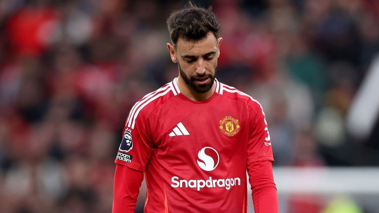 Bruno Fernandes insists late tackle on James Maddison was 'never a red card' as Man Utd captain claims Tottenham star agreed referee Chris Kavanagh's decision was wrong