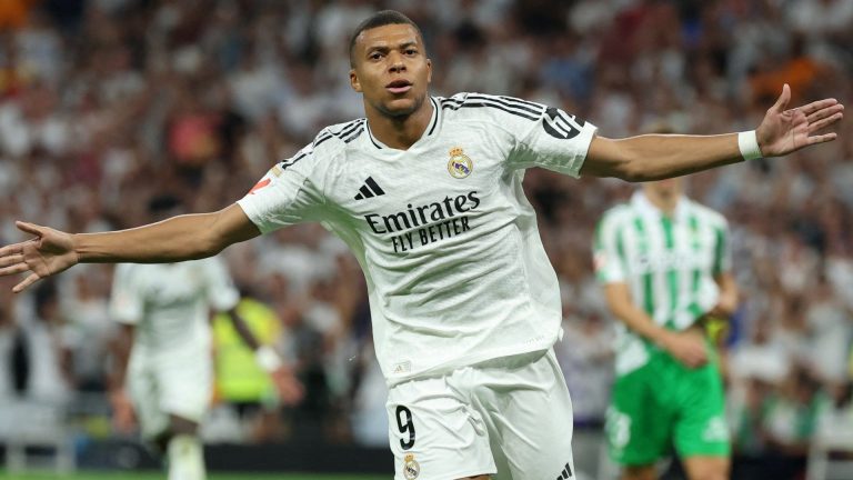 VIDEO: Kylian Mbappe finally breaks La Liga goal duck for Real Madrid after unbelievable assist from Fede Valverde – before adding late second to kill off Real Betis