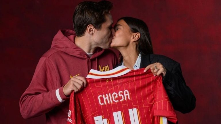 Federico Chiesa's wife Lucia Bramani loving life in Liverpool as model sends message to Reds fans from Anfield