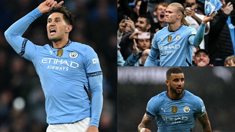 Man City player ratings vs Arsenal: John Stones to the rescue! Super-sub grabs dramatic equaliser to get woeful Kyle Walker and champions' flops out of jail