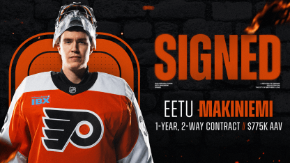 Flyers Sign Goaltender Eetu Makiniemi 